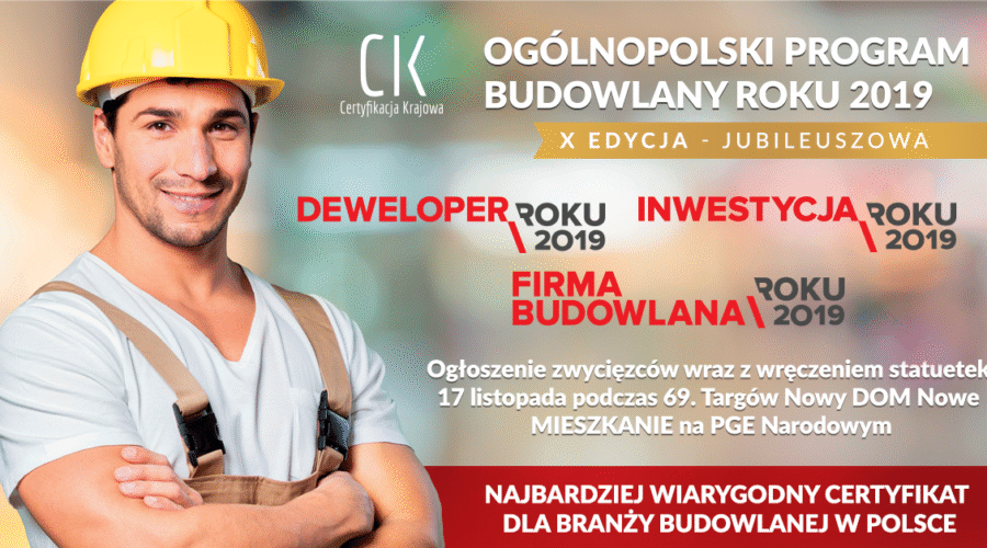 Ogólnopolski Program Budowlany Roku 2019