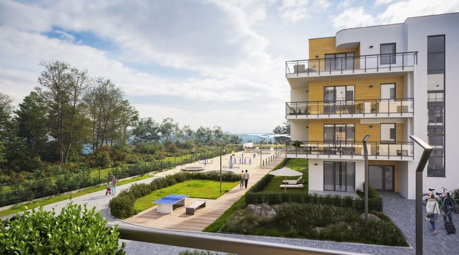 Kompleks nadmorskich apartamentów inwestycyjnych w Pucku