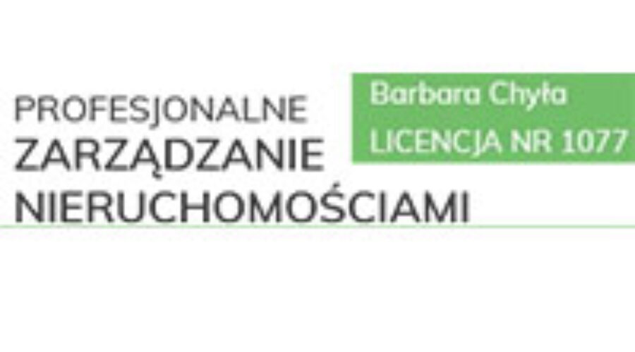 Chyła Barbara Zarządzanie i administrowanie nieruchomościami